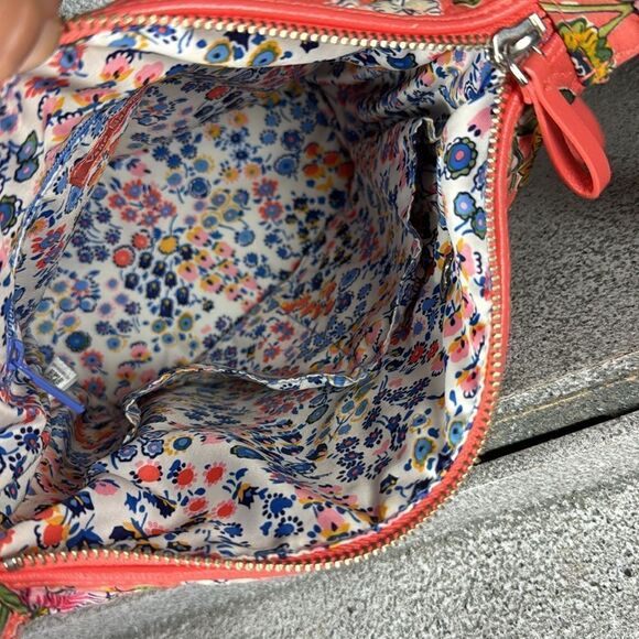 Vera Bradley Carson Mini Hobo Crossbody Shoulder Bag in Retired Coral Floral - Picture 10 of 10